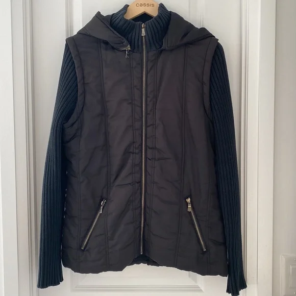 Mixed media jacket. - Picture 3 of 9